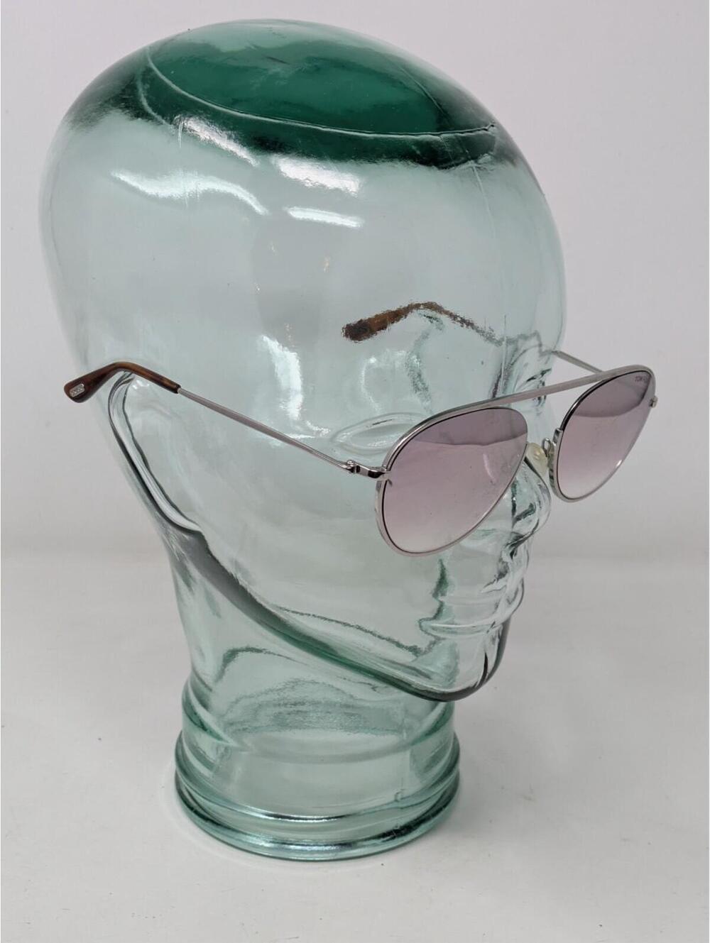 Tom Ford TF599-16Z Sunglasses Silver Frames Pink Lens 55-19-145